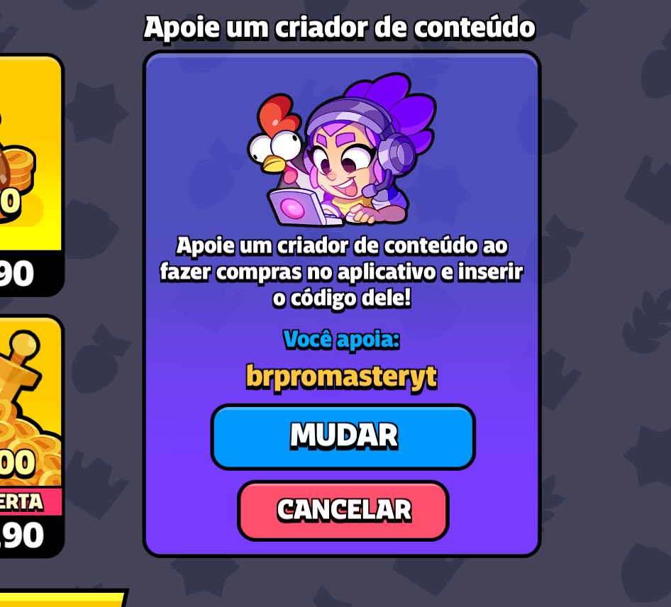 Já tem como me apoiar dentro no <a href="/SquadBustersx/">Squad Busters</a> 😍😍😍 codigo:brpromasteryt