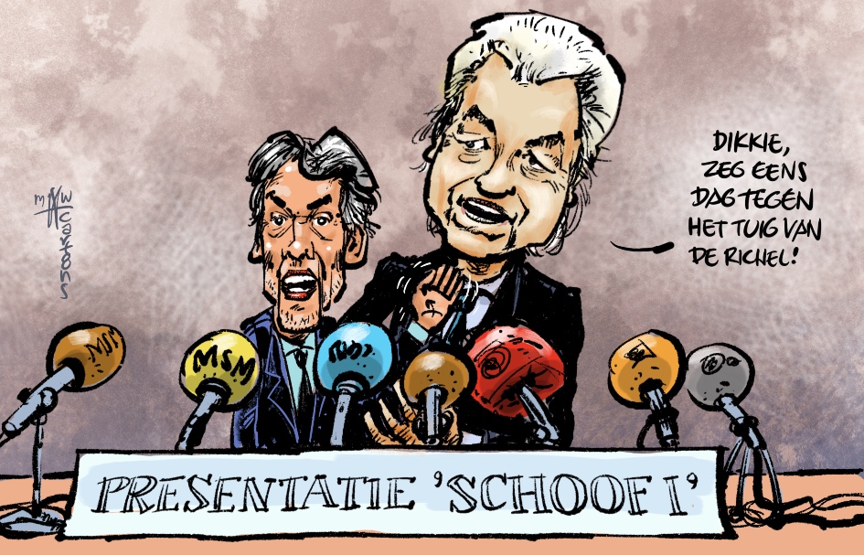 Cartoon <a href="/mwcartoons/">tadc autism has infected me</a>: 'Wilders presenteert het kabinet-Schoof I' bnnvara.nl/joop/artikelen…