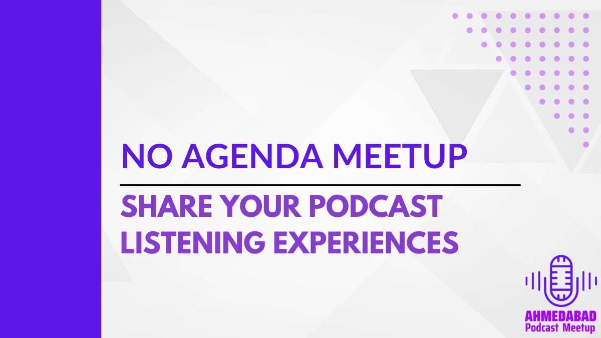 We are organizing the Ahmedabad Podcasting Meetup this Saturday (1st June) at Palladium Mall Thaltej. Free RSVP Here and check details for the exact location - meetup.com/ahmedabad-podc… #ahmedabadpodcastingmeetup #ahmedabadmeetup #podcasttrends #palladiummall