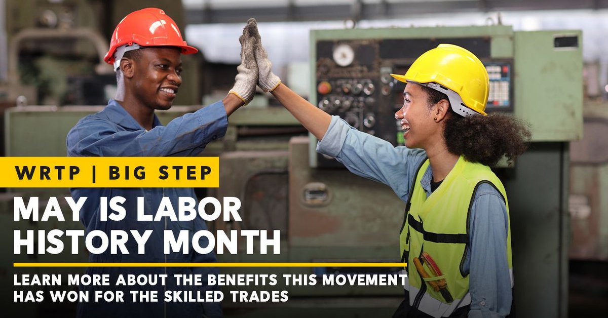 #DidYouKnow? The #LaborMovement has given us: 🧰 Employer health coverage 🧰 Unemployment benefits 🧰 40-hour #workweek 🧰 And more! Explore the benefits this movement has won for the #skilledtrades in one of our #Madison Orientation sessions: 🔗 wrtp.org/event/madison-…