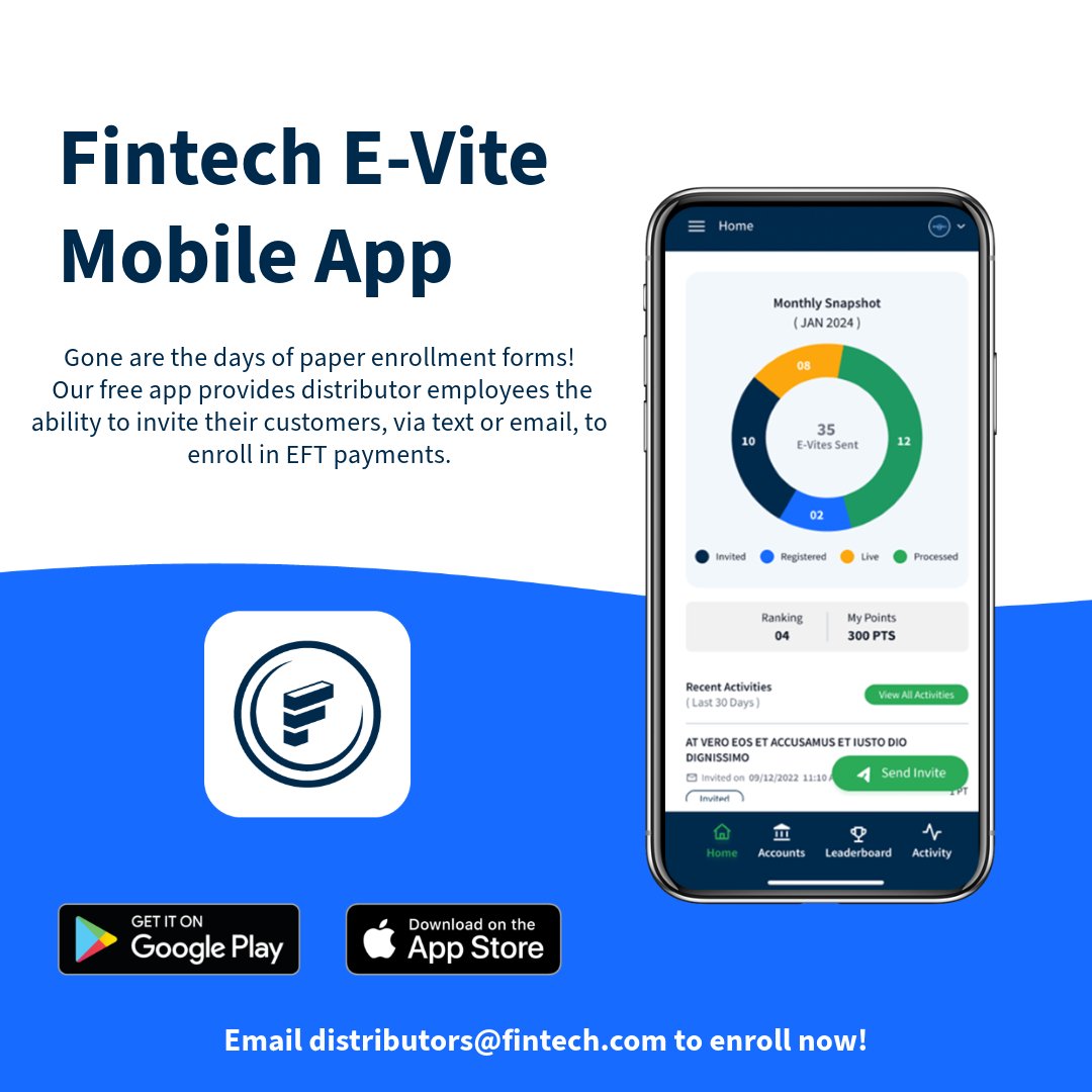 FintechBevAlc's tweet image. Swipe to discover all the FREE support Fintech offers to its distributor partners! From our Distributor Autopay E-Vite mobile app and Customer List Analysis to comprehensive Fintech Training and our Co-op 50/50 Incentive Program, we&apos;re here to help you succeed. Visit our website…