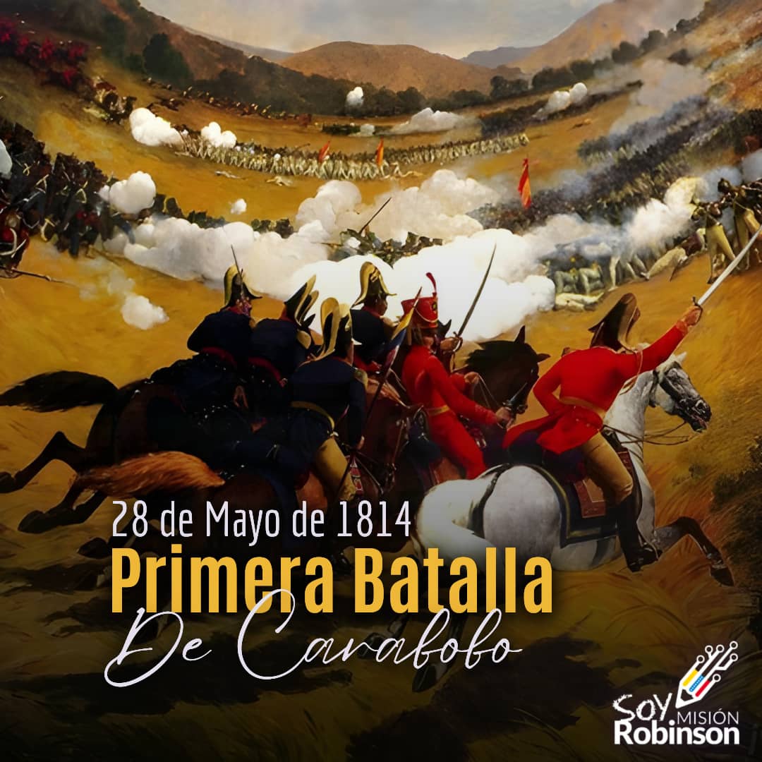 Se cumplen 210 años de la Primera Batalla de Carabobo, donde nuestro Ejército Libertador dirigidos por el Padre de la Patria logró la victoria perfecta ante los realistas. ¡Viva Carabobo, viva Venezuela! 

#PorAmorAVenezuela

<a href="/NicolasMaduro/">Nicolás Maduro</a> 
<a href="/_LaAvanzadora/">Yelitze Santaella</a> 
<a href="/Sociabolivarian/">Lilian Oropeza</a>