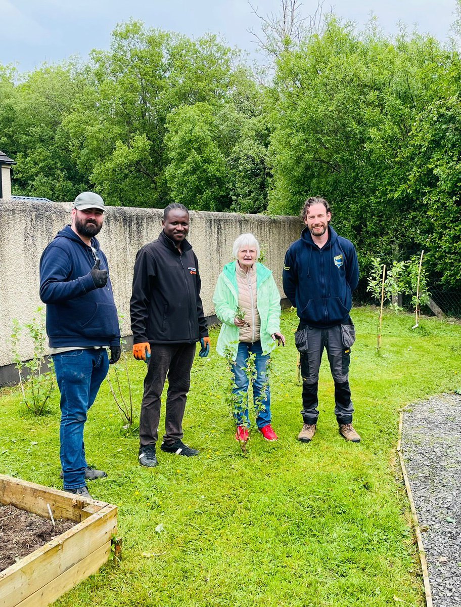 Delighted to see our tenants enjoying their new community garden in Cashel, Co Fermanagh