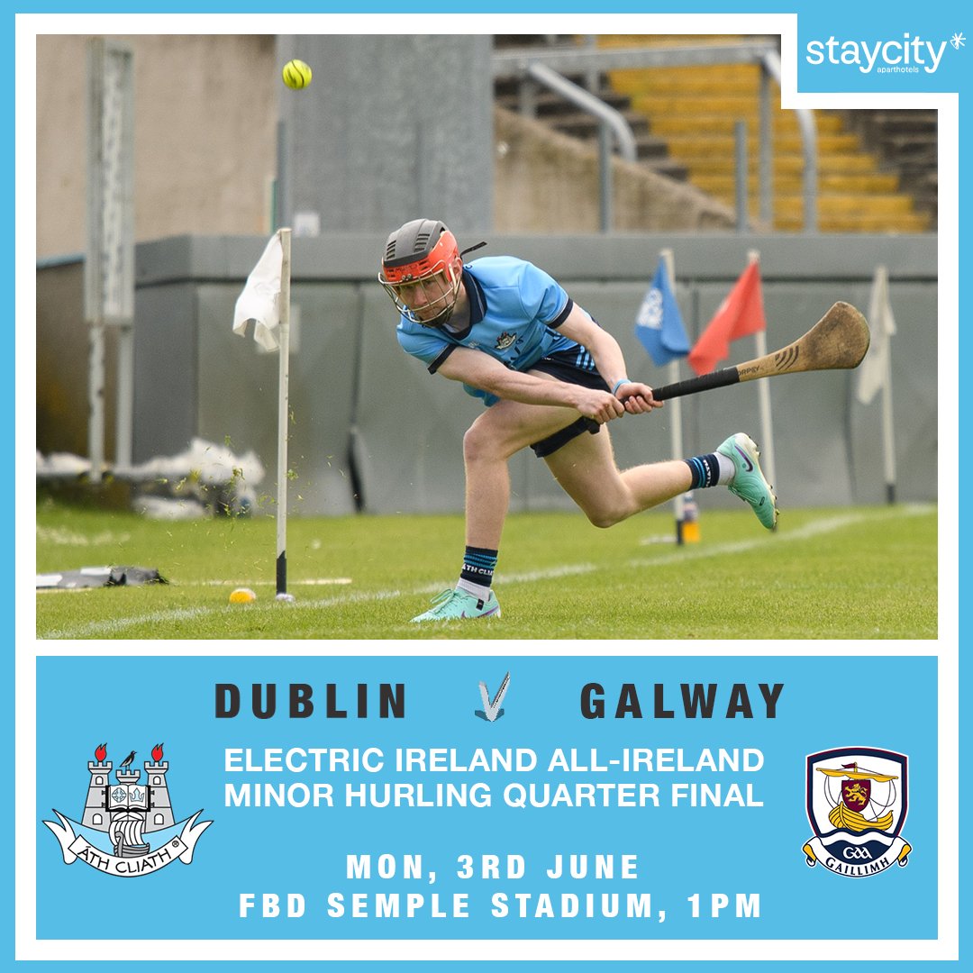 Confirmed: Our Minor Hurlers will meet Galway in the Electric Ireland All-Ireland Quarter Final at FBD Semple Stadium on Monday 3rd of June (1pm)👕 #UpTheDubs