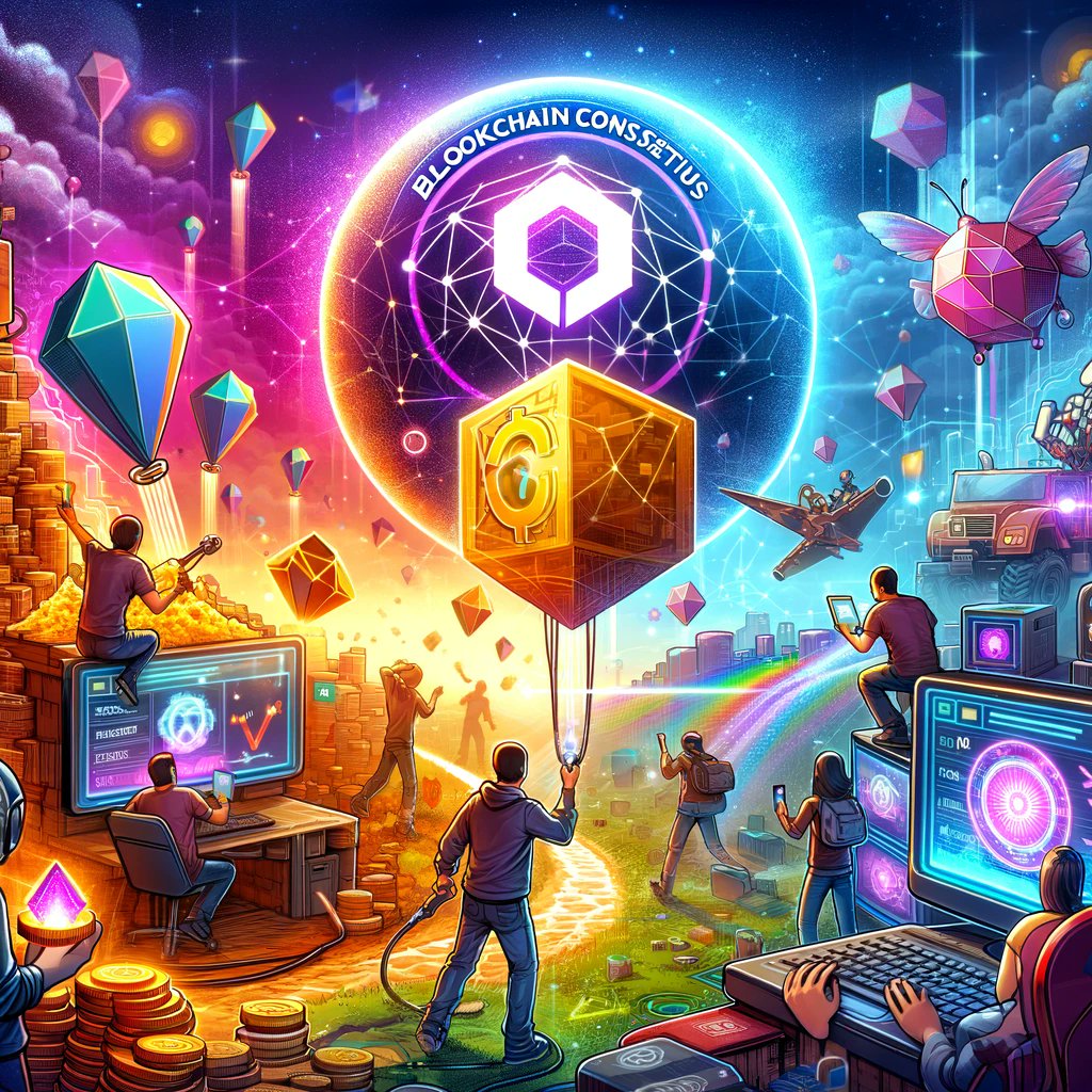 QuestChainGame's tweet photo. 🌐 Looking Ahead: Consensus &amp; Gaming 🌐

The future of blockchain consensus is bright! At QuestChain, we're excited to see how decentralized consensus will shape gaming, allowing players to mine in-game and earn real rewards. Join us on this journey! 🚀 https://t.co/s6YNu2zPGR