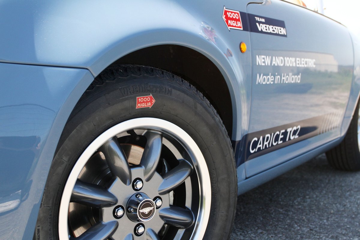 CariceCars's tweet photo. We are proud to share that our electric Carice TC2 will be participating in the 1000 Miglia Green 2024! 🇮🇹

Thanks to @vredestein, who made this adventure possible and provided us with the beautiful Vredestein Sprint Classic tyres.

#VredesteinTakesOn #1000Miglia #MilleMiglia https://t.co/Bn9g2oWnDo