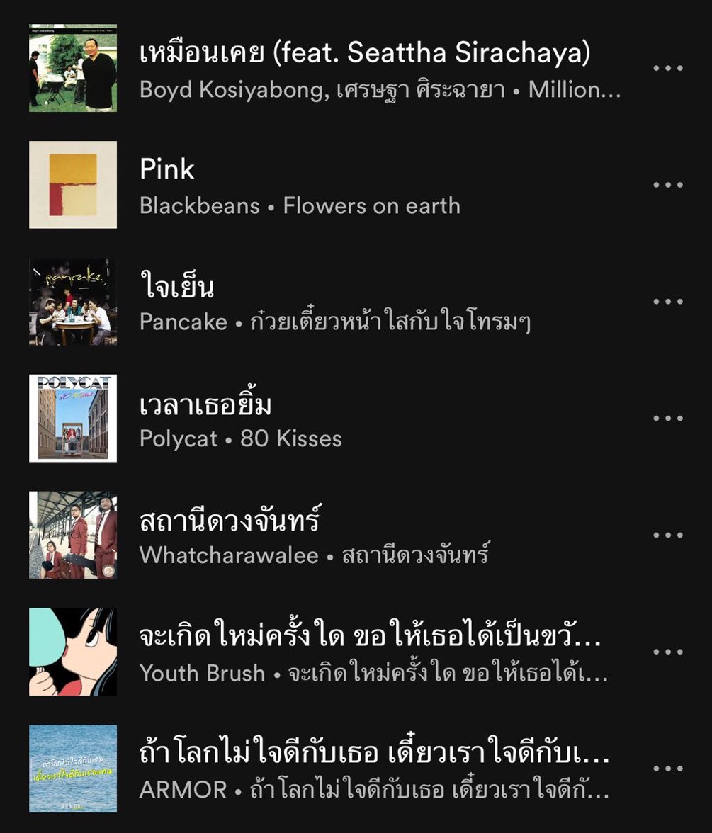 playlist ไว้ส่งให้เธอแค่คนเดียว be like :