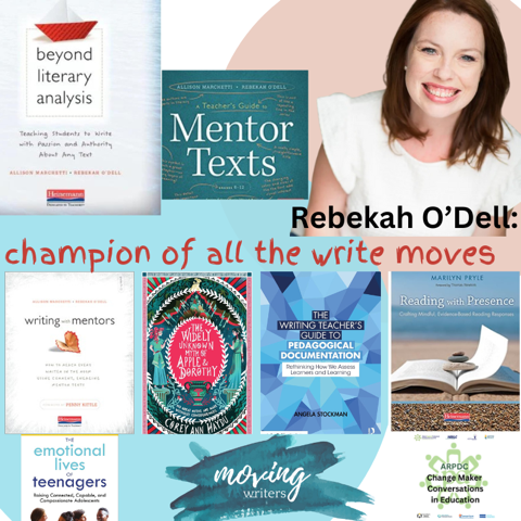 arpdc_alberta's tweet photo. In our latest Change Maker Conversation, Rebekah O'Dell shares insights into working with students to develop stronger writers and readers, and resources for teachers to support that work and their development as mentors!
Listen now at: https://t.co/e7bxQKadjO
#ARPDC #bookshare https://t.co/OLglxVqqlh