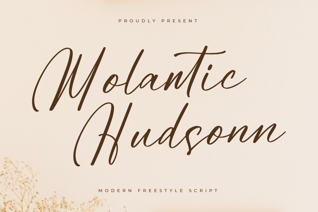 New free font 'Molantic Hudsonn DEMO VERSION' by Letterena Studios · Free for personal use · dlvr.it/T7Vy75 #freefont #font