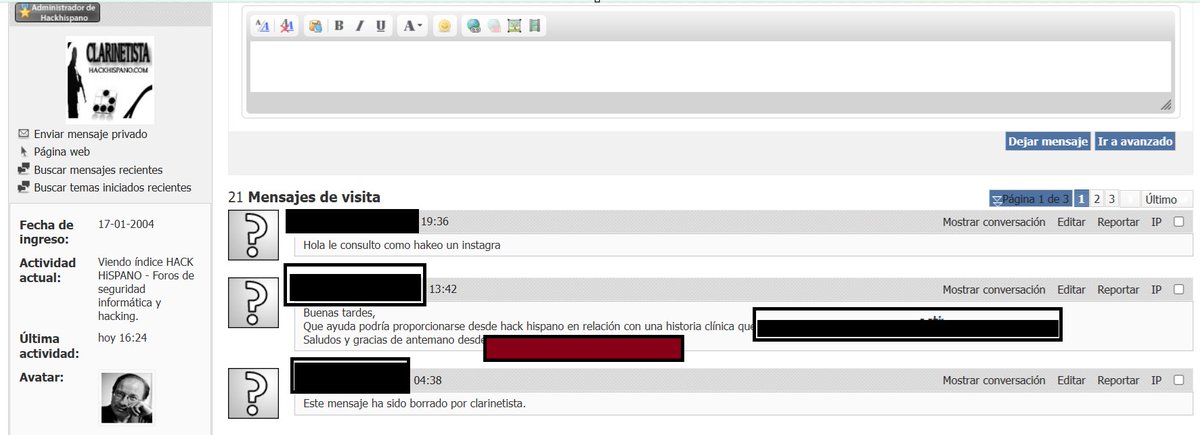 HackHispano's tweet image. Los tiempos no cambian, solo se transforman xDDDDD
foro.hackhispano.com En #HackHispano echando la tarde, el último no estaba ni para enseñar xDDDD