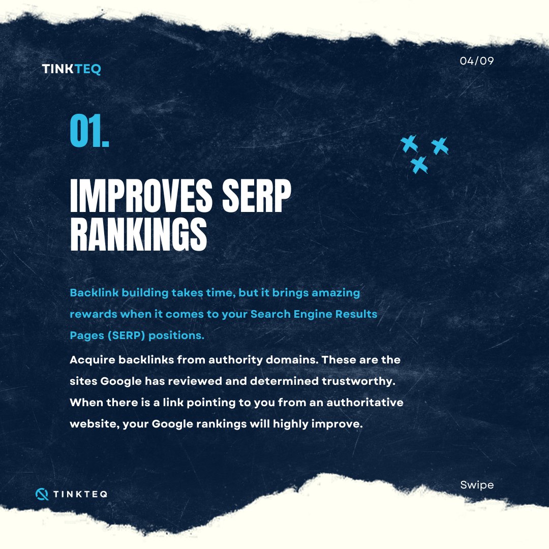 tinkteq's tweet photo. Ever wondered why back links are important in SEO ? These are 5 reasons why back links can give your brand a boost 

.
.
Comment back link to get started 🔝🔝 https://t.co/FeefeFA71t