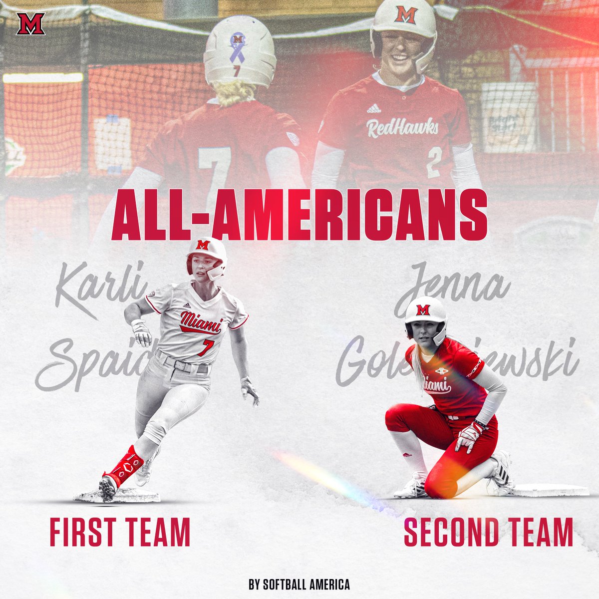 Miami Softball (@miamioh_sb) on Twitter photo ๐ธ๐๐-๐ธ๐๐๐ฃ๐๐๐๐ โ๐๐โ๐๐จ๐๐ค
Congratulations to Karli Spaid and Jenna Golembiewski, who have earned All-American honors by <a href="/SoftbalAmerica/">Softball America</a>!
๐ - bit.ly/3VgbAKm
#RiseUpRedHawks ๐ธ๐๐-๐ธ๐๐๐ฃ๐๐๐๐ โ๐๐โ๐๐จ๐๐ค
Congratulations to Karli Spaid and Jenna Golembiewski, who have earned All-American honors by <a href="/SoftbalAmerica/">Softball America</a>!
๐ - bit.ly/3VgbAKm
#RiseUpRedHawks