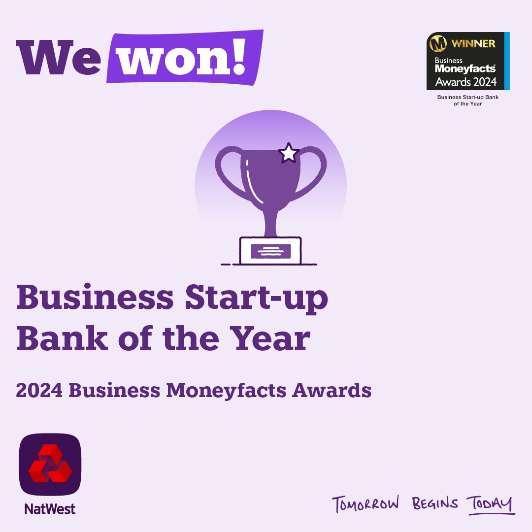 We're over the moon to be Moneyfacts 2024 Business Start-up Bank of the Year! 
#BMFAwards #natwestbusiness