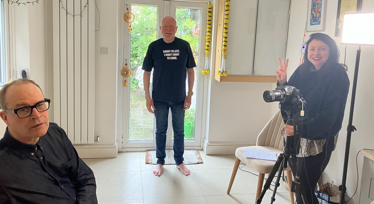 makeadelivery's tweet image. X asks me what is happening? I can tell you. @Hollingsville, @SarahAppleton_ and I are shooting extras for the @BFI BluRay "Die Monster Die!" out in July! Produced by @vic_pratt! #BorisKarloff #NickAdams