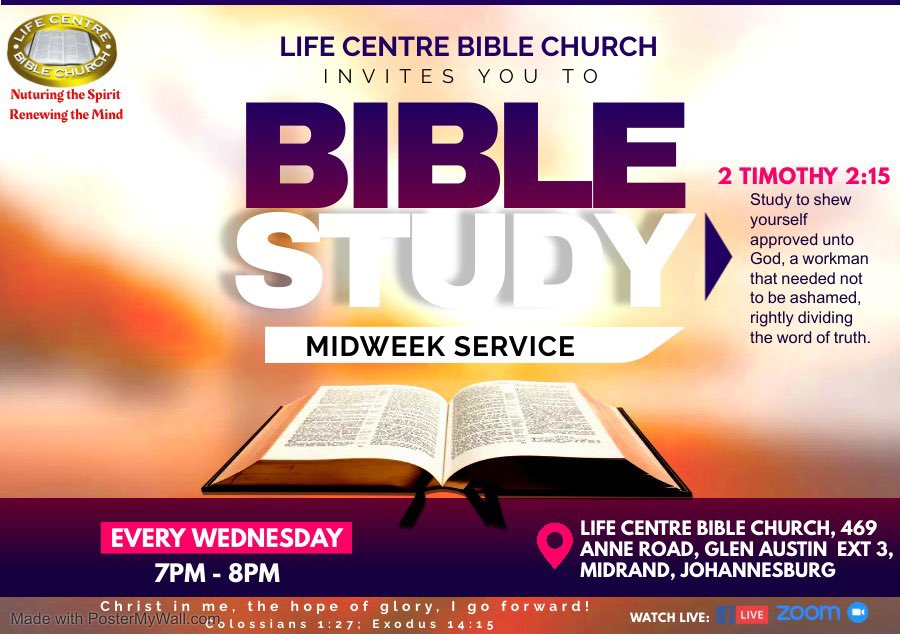 Every Wednesday @ Life Center Bible Church