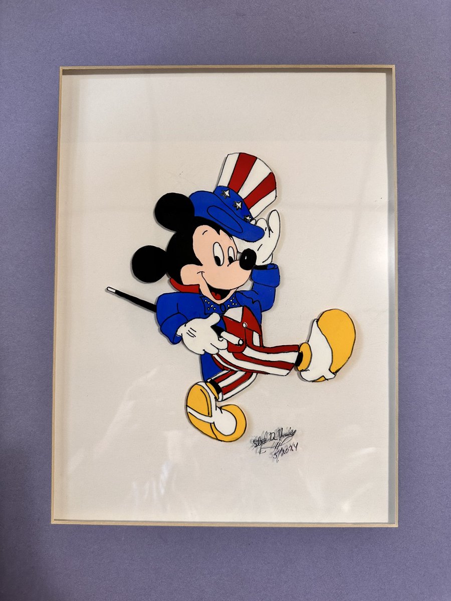 SteveJazz's tweet image. Finished four Patriotic Mickey Mouse animation cels and added it to Gallery 12 of my artistrybysteve.com. Check it out and let me know what you think! #GoDaddy #WebsiteBuilder via #animationcels #ArtistsonFacebook #ArtistsofTikTok #ArtistsofInstagram #MickeyMouse #America