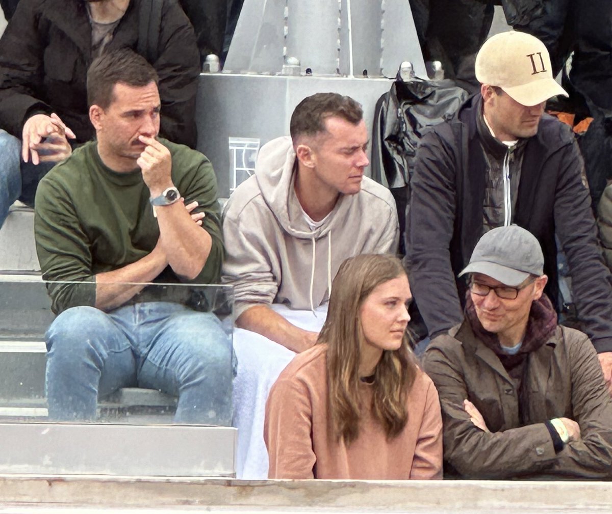 Dominik Koepfer in the stands watching Borges-Machac. 

Spotted by Borges’ girlfriend ahah.