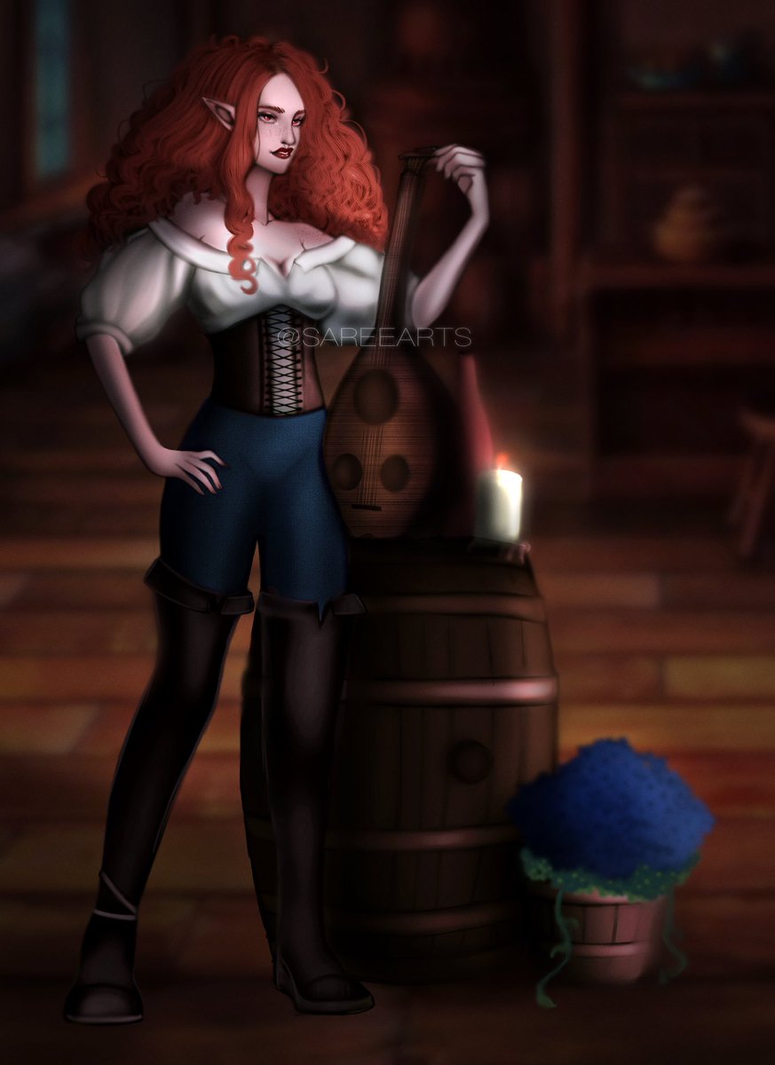 sareearts's tweet photo. @MarieGlbt_Art My durge bard Caparinne! Thanks for the opportunity! https://t.co/vS0mtrJEDW