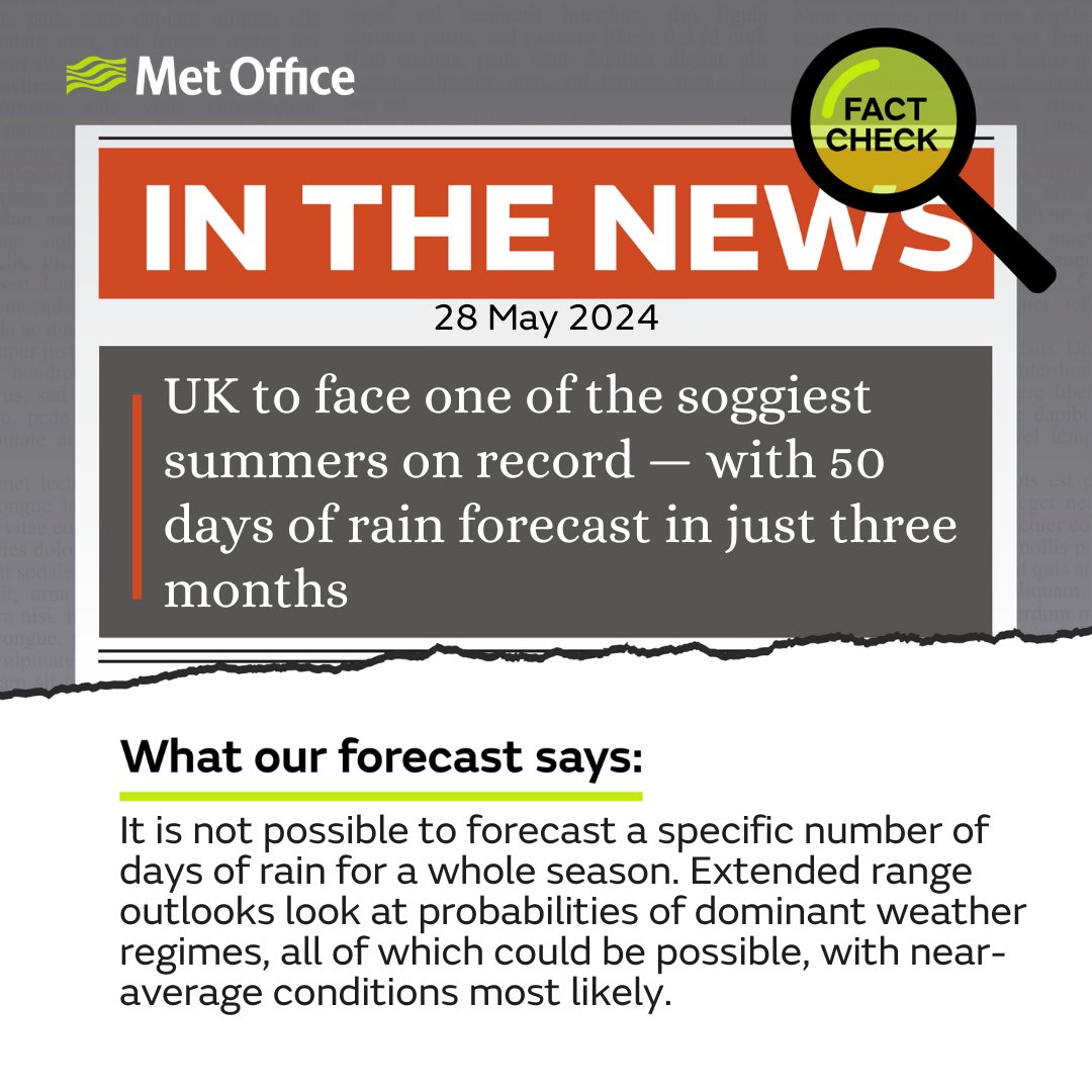 📰 Seen some curious online headlines around summer rain? Here's our #FactCheck on the reports 👇