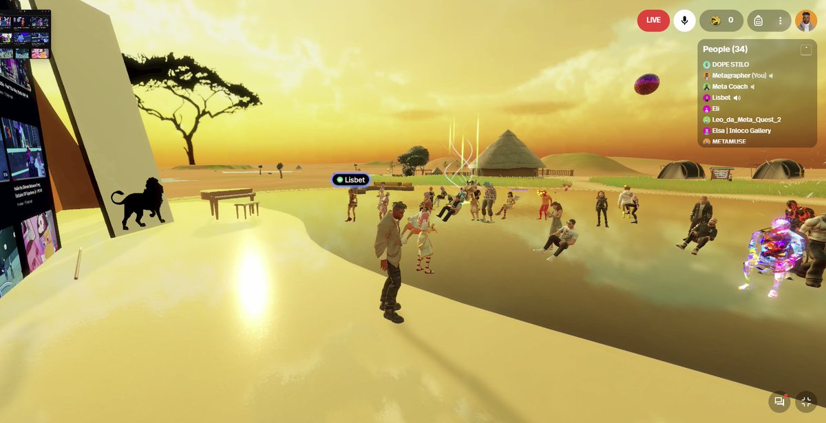 MetametaClub's tweet photo. Representing in the first African Metaverse Safari 🔥🔥

Spot the 🦒🦒 🐘🦏
Shoutout to @Lisbet_Spatial https://t.co/akdVn0EnK3