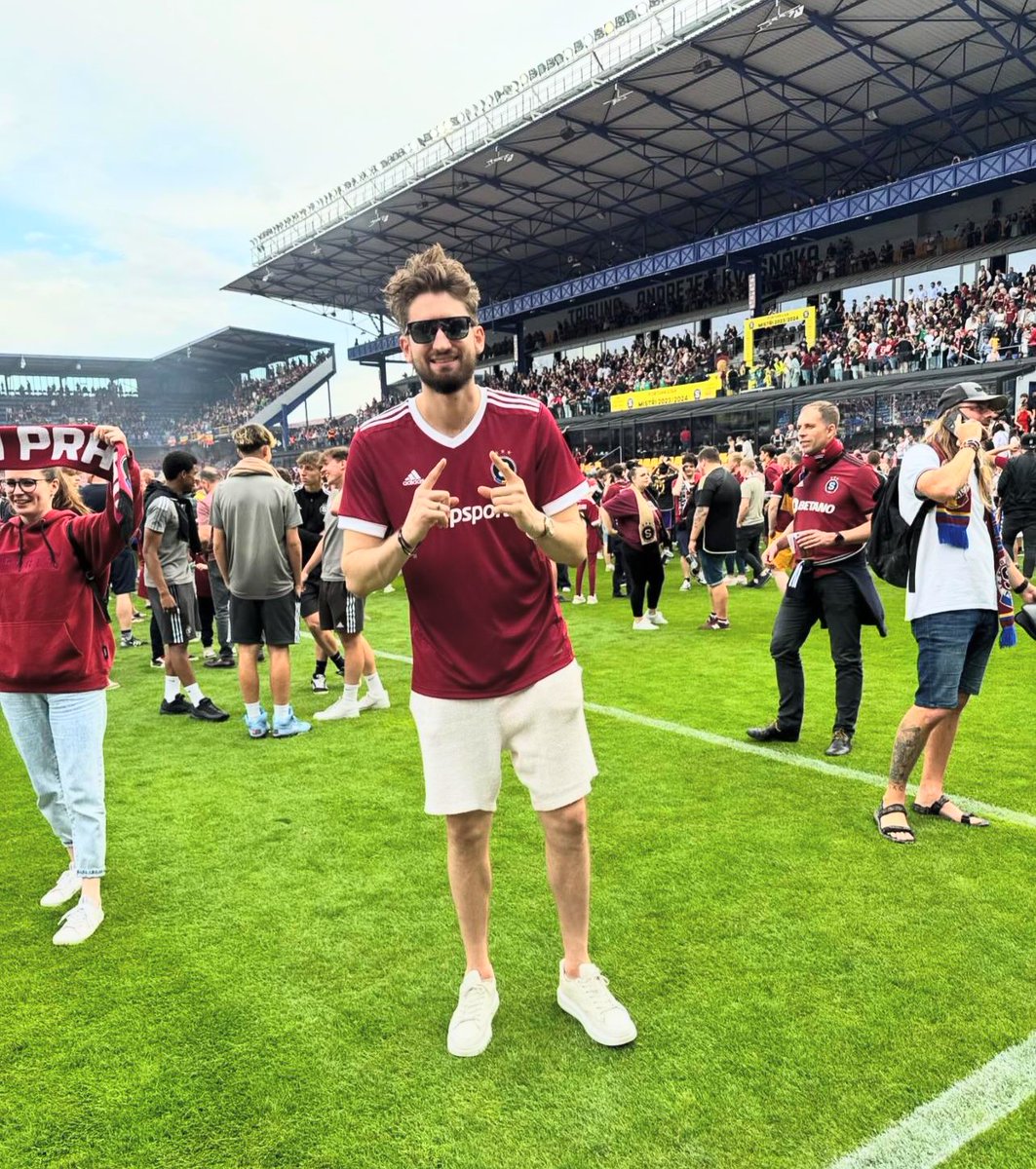 Checking in with Vladdy after @ACSparta_CZ captured the league championship ⚽️ 📸: Dan Vladar on IG (danvladar30)