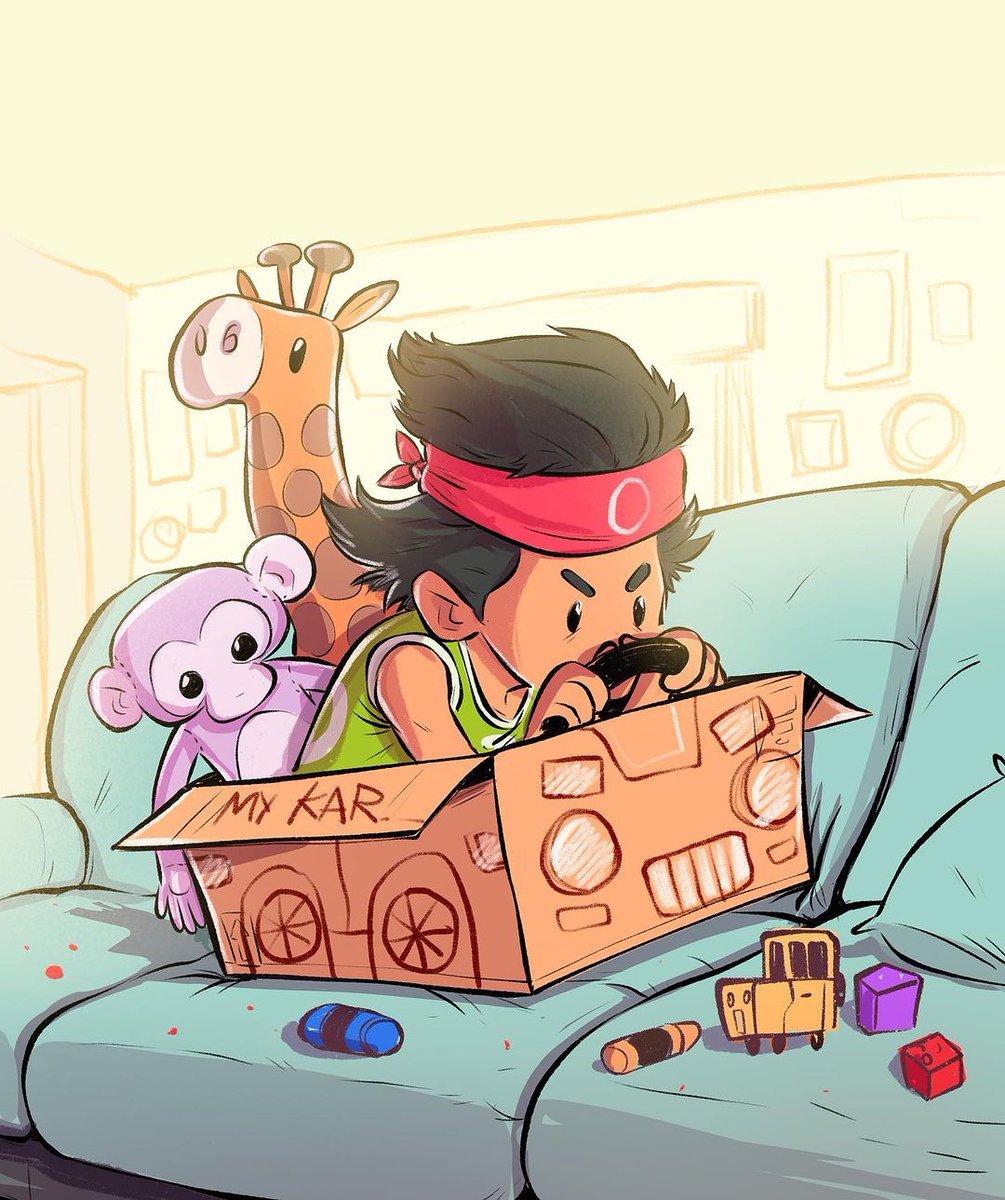 Day 6 of Kreate10 - "The Cardboard Racer"
#kreate10

10 Days, 10Illustrations

- Learn more about the Kreate10 Challenge: keshart.in/kreate10/