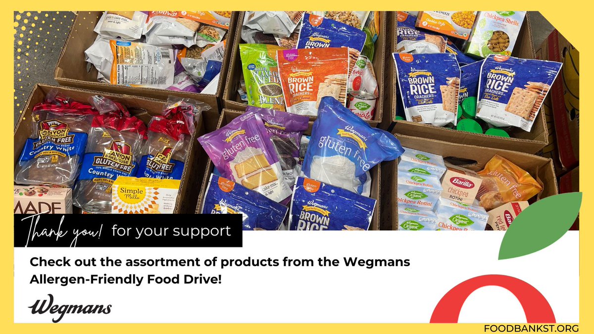 Thank you, Southern Tier, for your support in the @wegmans & @buffalobills Allergen-Friendly Food Drive! We received 1,492 pounds of allergen-friendly products that will be distributed partners. #thankyou #allergenfriendly #billsmaffia #wegmans #allergyawarenessmonth