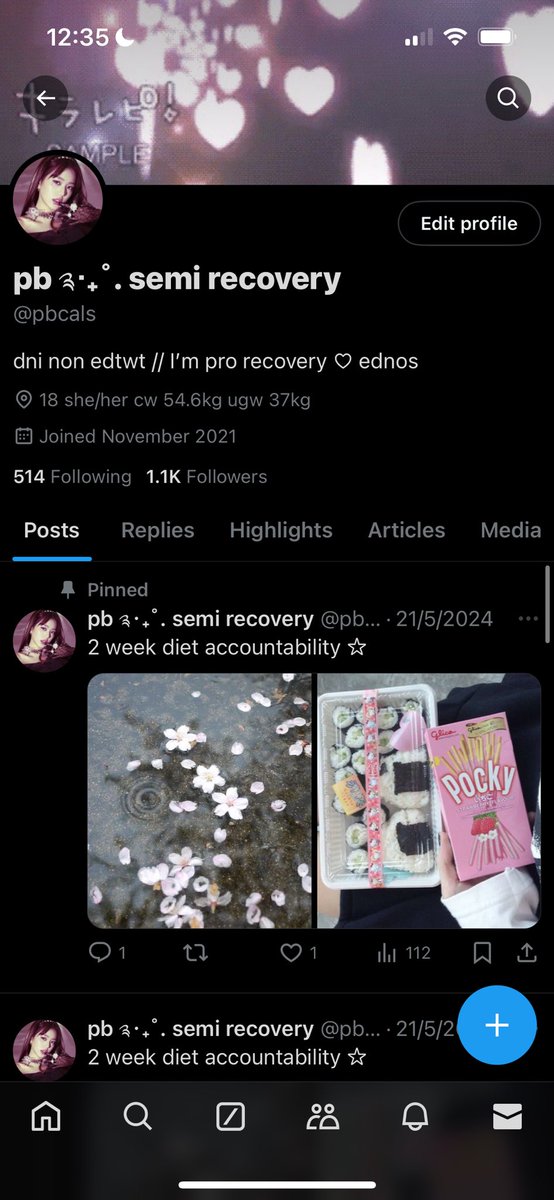 pb ༉‧₊˚. tweet media