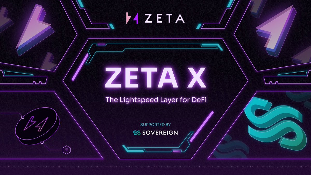 1/ Zeta X will be the first DeFi L2 on Solana.

Imagine the speed & convenience of your favorite CEX, fully on-chain. ZX is designed to elevate trading to the next level.

To achieve this, we leverage Sovereign SDK: the most flexible rollup framework. Built by @sovereign_labs.
🧵