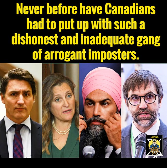 CaptainC63's tweet photo. The worst Government in Canadian history. YES? https://t.co/PMJklSkX1y