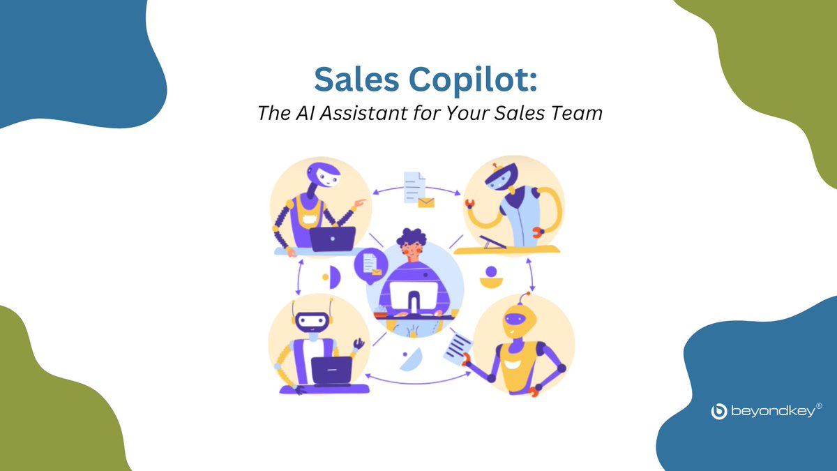 KeyBeyond's tweet photo. Supercharge your sales process with Sales Copilot! Discover how AI can automate tasks and close deals faster. Boost your sales team's efficiency today! Read: https://t.co/JF9gR9AuQI
#SalesCopilot #SalesSuccess https://t.co/tMTcEzE0qm