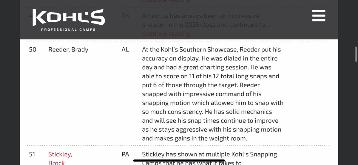 Brady Reeder (@bradyreeder31) on Twitter photo Excited to be ranked a 4.5⭐️ #50 in the country and #2 in AL, Thank you <a href="/Coach_Casper/">Coach Casey Casper</a> for the write up #AGTG <a href="/KohlsSnapping/">Kohl's Snapping Camps</a> <a href="/CSmith_53/">Clarke Smith</a> <a href="/ReginaldLSmith/">Reginald Smith</a> <a href="/keithetheredge1/">keith etheredge</a> <a href="/AHSALFBRECRUIT/">Auburn High School Football Recruiting</a> Excited to be ranked a 4.5⭐️ #50 in the country and #2 in AL, Thank you <a href="/Coach_Casper/">Coach Casey Casper</a> for the write up #AGTG <a href="/KohlsSnapping/">Kohl's Snapping Camps</a> <a href="/CSmith_53/">Clarke Smith</a> <a href="/ReginaldLSmith/">Reginald Smith</a> <a href="/keithetheredge1/">keith etheredge</a> <a href="/AHSALFBRECRUIT/">Auburn High School Football Recruiting</a>