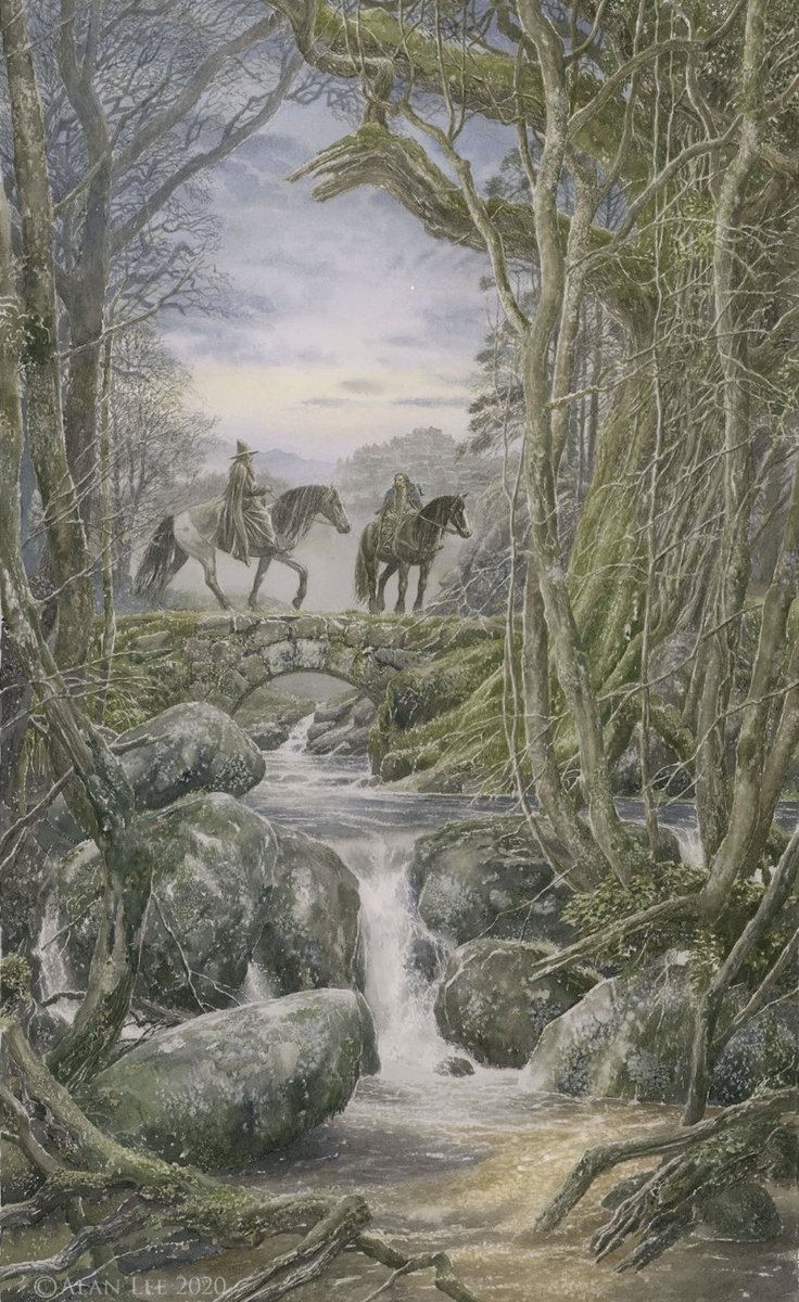 Illustration by Alan Lee for The Quest of Erebor in Unfinished Tales by J.R.R. Tolkien