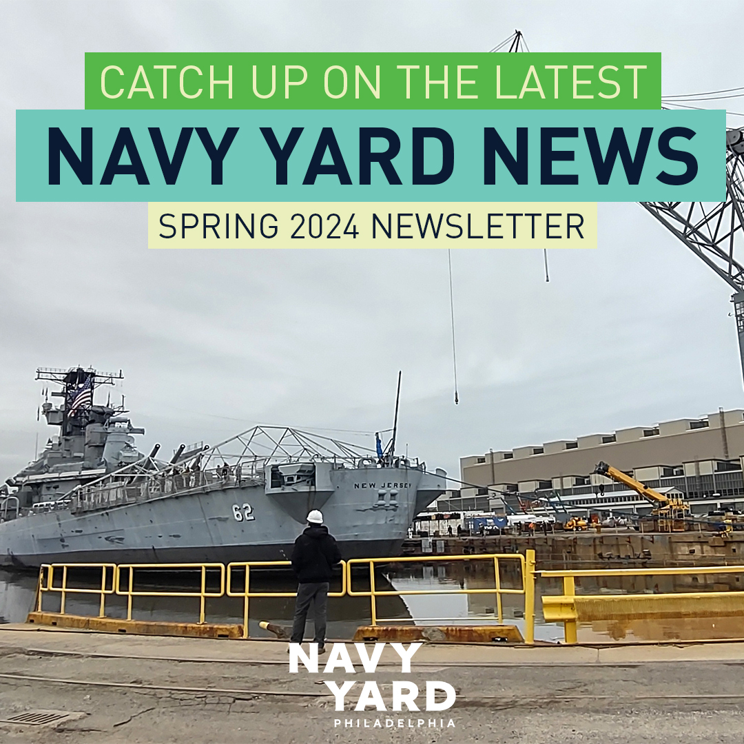 NavyYardPhila's tweet image. Check out our latest newsletter! It highlights all of the fun and exciting things that have been happening at the Navy Yard over the last few months. navyyard.org/blog/newslette…

#NavyYardNews #discovertheyard