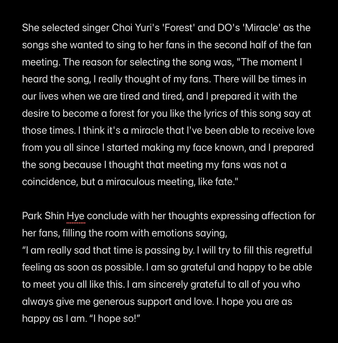 1marisone's tweet photo. #ParkShinHye, 'Korean Wave Goddess' successfully completed her 6th Asian tour... “Thank you for your miraculous love”
1st Korean actress to embark on an Asian tour in 2013, kicked off in Seoul, was held in 4 regions incl Bangkok,Taipei,Tokyo
#MemoryOfAngel
https://t.co/sqPZDccFgU https://t.co/Ke5IvrhyHX