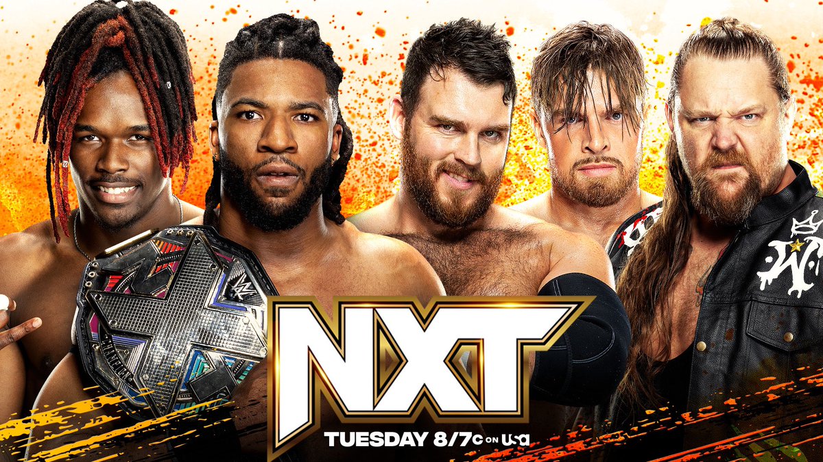 Tonight #WWENXT @_trickwilliams & @WWEJeVonEvans v Any 2 Members of Gallus (@Joe_Coffey, @m_coffey90 or @WolfgangYoung)