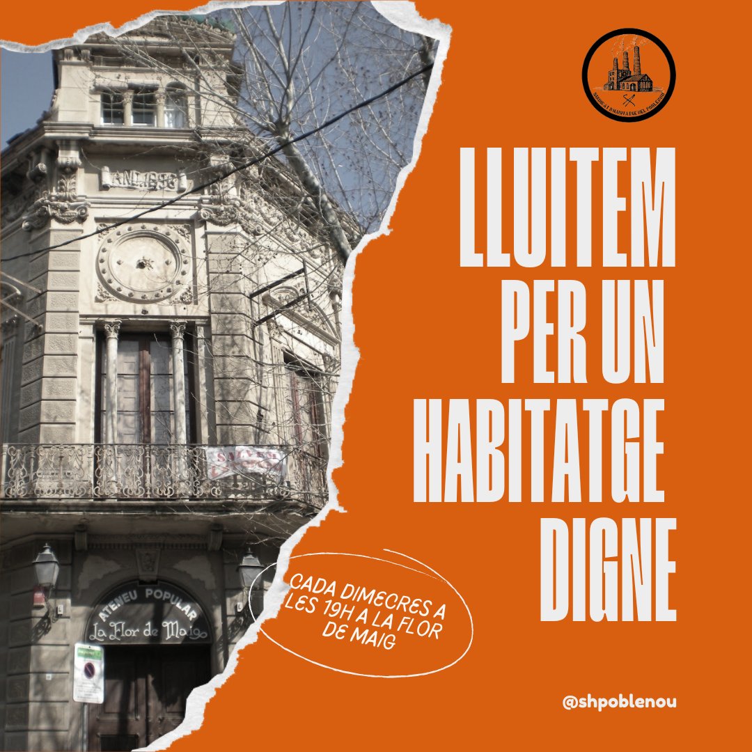Sindicat d'Habitatge del Poblenou tweet media