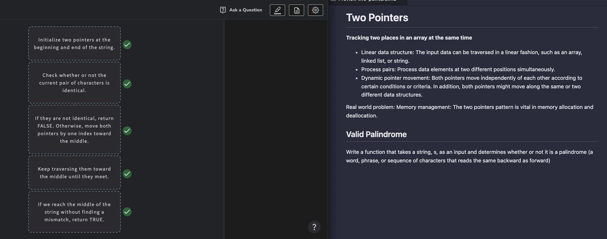 #365DaysofCode (324/365)

Working through Two Pointers data structure and started working on relevant problems. Got a good set-up using  @EducativeInc 'Grokking Coding Interview Patterns in Python' and reiterating in notes what I'm learning. 

#100DaysofCode