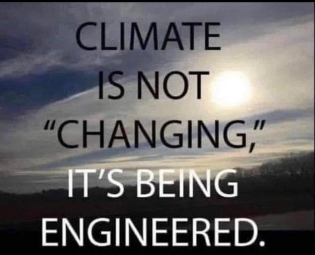 They are engineering the climate and blaming it on the people and it is so blatant. We have a bright white sun and a constant fog of chemicals, personally I haven't seen a midnight blue sky in years.