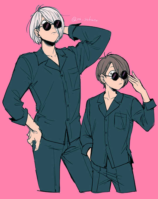 「male focus sunglasses」 illustration images(Latest)