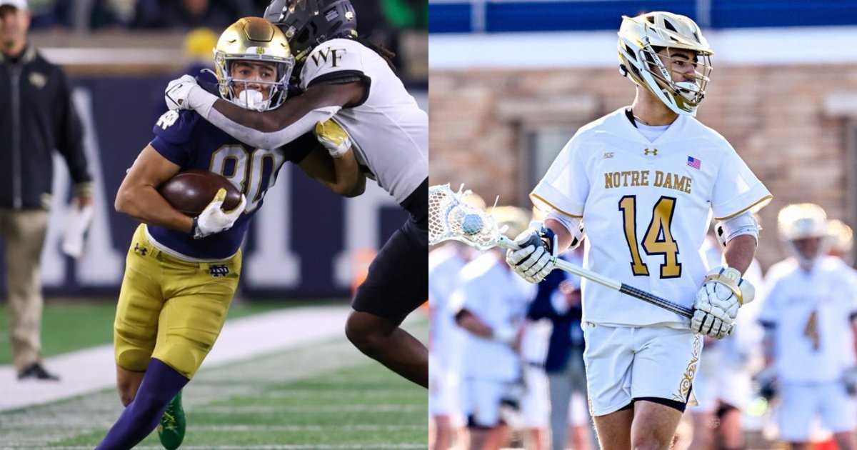 Monday's Notre Dame men's lacrosse national championship marked the end of two-sport star Jordan Faison's freshman year.

@jacksoble56 recapped Faison sensational first season in both sports and discussed what's next for the rising sophomore. on3.com/teams/notre-da…