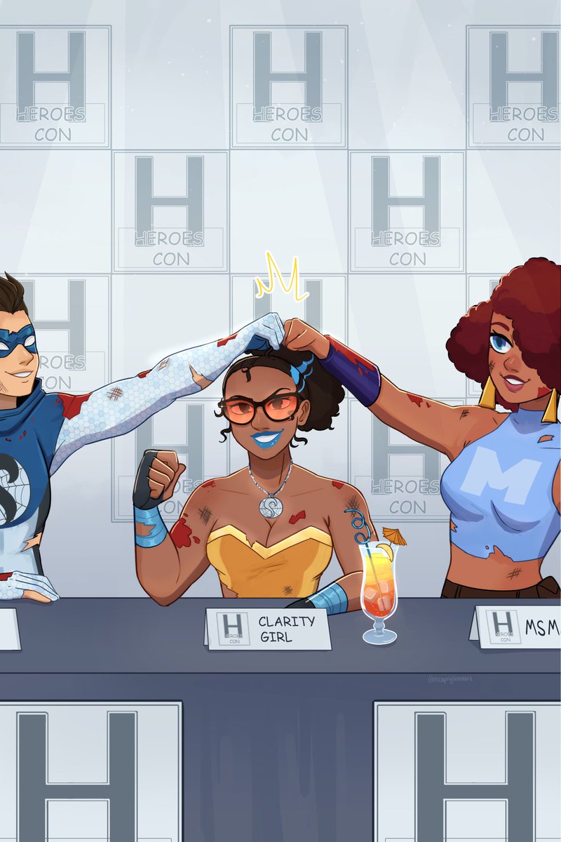 「i would love to draw your characters!!! 」|Melissa Capriglione @ C2E2 L11のイラスト