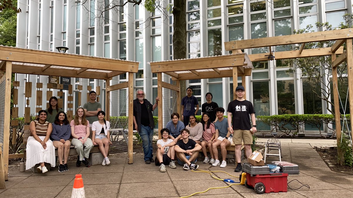CMU Libraries (@cmulibraries) on Twitter photo Have you seen the newly renovated #PeaceGarden next to Hunt Library? 🕊️
👷 This spring, the Design/Build Studio at <a href="/CMUSoA/">Carnegie Mellon Architecture</a> continued developing its Peace Garden Project. Under Professor Steve Lee's guidance, the aim was to enhance the quality of life on <a href="/CarnegieMellon/">Carnegie Mellon University</a> campus. Have you seen the newly renovated #PeaceGarden next to Hunt Library? 🕊️
👷 This spring, the Design/Build Studio at <a href="/CMUSoA/">Carnegie Mellon Architecture</a> continued developing its Peace Garden Project. Under Professor Steve Lee's guidance, the aim was to enhance the quality of life on <a href="/CarnegieMellon/">Carnegie Mellon University</a> campus.