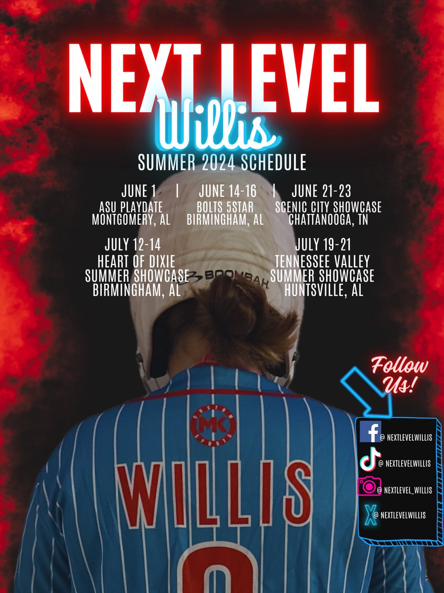 Come check us out this summer! ⬇️⤵️
<a href="/NextLevelWillis/">Next Level Willis</a> #forlarry