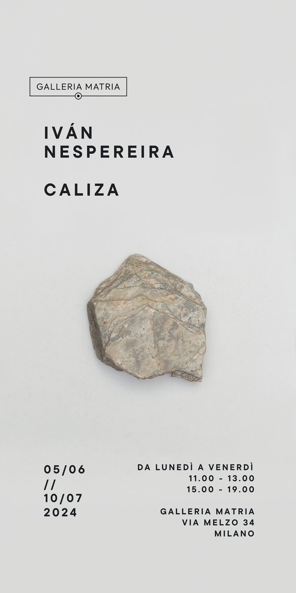 Nel vasto panorama della storia e della cultura, pochi percorsi hanno la capacità di intrecciare narrativamente tante storie quanto il celebre Cammino di Santiago
GALLERIA MATRIA presenta:  
"CALIZA" DI IVÁN NESPEREIRA 
Inaugurazione 05.06.2024 - 18:30
galleriamatria.it/ivan-nespereir……