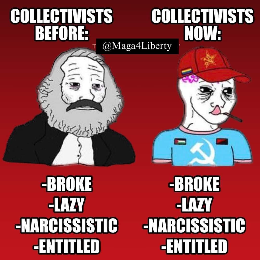 Marxism: The same points with uglier fashion sense.