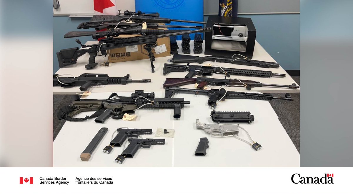 The #CBSA has charged a #Manitoba man with several firearms-related offences. We’re proud to partner with @wpgpolice, Mb Conservation officers and @rcmpmb who provided vital assistance in this investigation. More: canada.ca/en/border-serv… #ProtectingCanadians