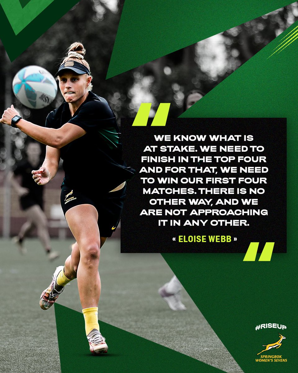 Big weekend loading for the #BokWomen7s at the Madrid SVNS! 🏆 #RiseUp #HSBCSVNS