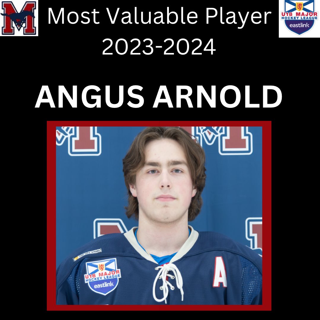 Mustangs 23-24 Award winners: 

MVP - Angus Arnold
Offensive Player - Kellen Fuller
Defensive Player - Lucien Doucette
Coaches Award - Luke Crotty
Team Player - Drew Muise
Rookie of the Year- Noah Muise
Offensive Rookie - Carter Sullivan
Defensive Rookie - Dylan Paplinskie