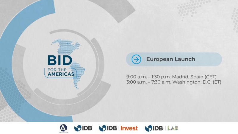 Ready to expand your business horizons? #BIDForTheAmericas by the @the_IDB Group offers a unique platform to enhance trade and investment between #LatinAmerica, the #Caribbean, and #Europe. Join us on May 30 at 9:00 a.m. Madrid time to explore new opportunities that can support